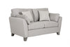 Light Grey Fabric 2 Seater Standard Back Sofa