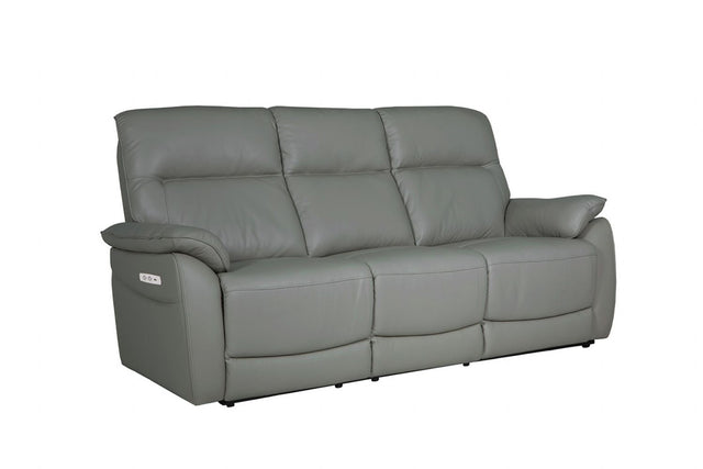 Nerano 3 Seater Electric Recliner Steel
