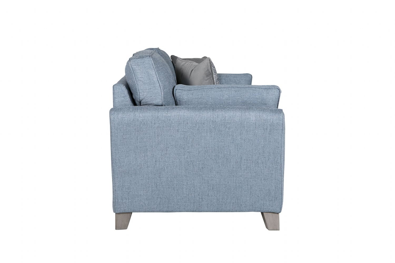 Blue Fabric 2 Seater Standard Back Sofa