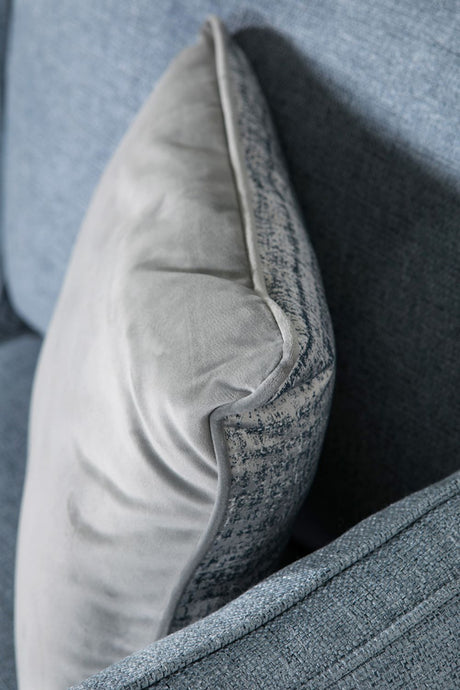 Blue Fabric RHF L Shaped Corner Group Sofa