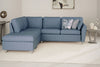 Blue Fabric LHF L Shaped Corner Group Sofa
