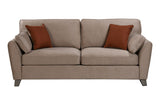 Biscuit Fabric 3 Seater Standard Back Sofa