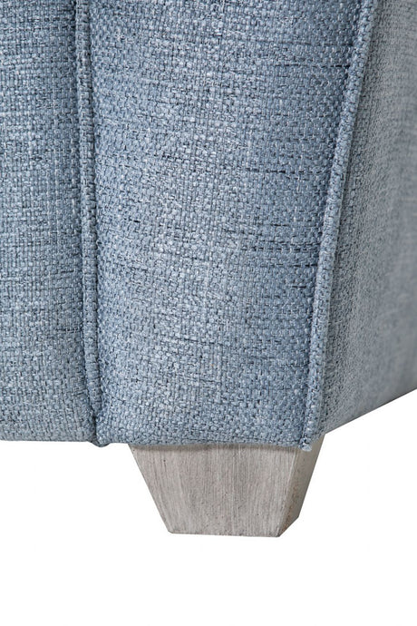Blue Fabric 2 Seater Standard Back Sofa