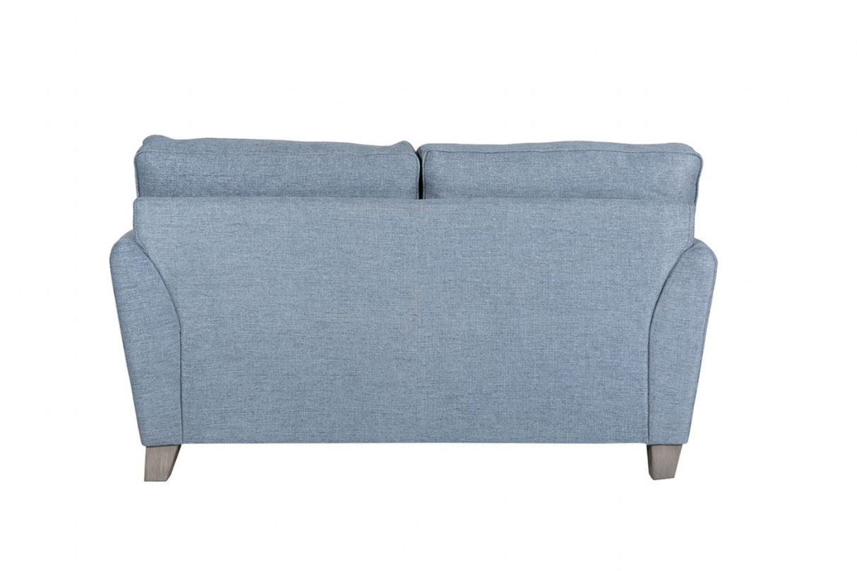 Blue Fabric 2 Seater Standard Back Sofa