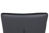 Black Faux Leather Upholstered Cantilever Dining Chair