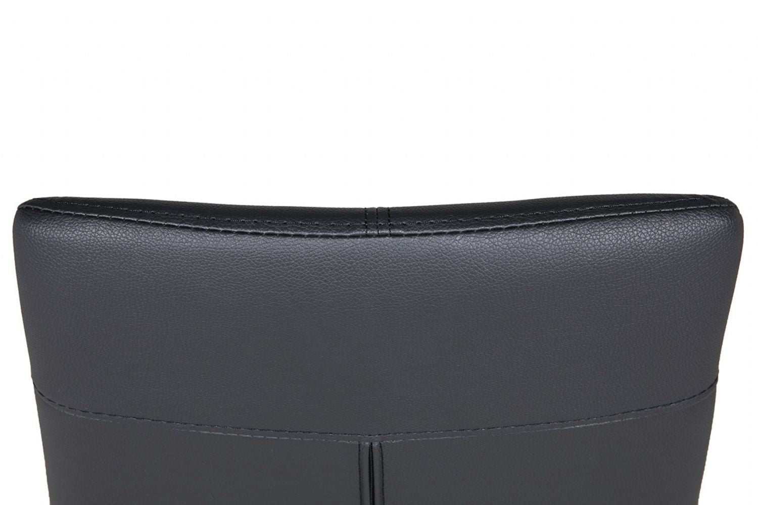 Black Leather Bar Stool Black Metal Cantilever Legs