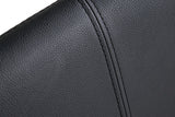 Black Faux Leather Upholstered Cantilever Dining Chair