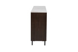 Brown Walnut Large 3 Door Sideboard with Sintered Stone Top