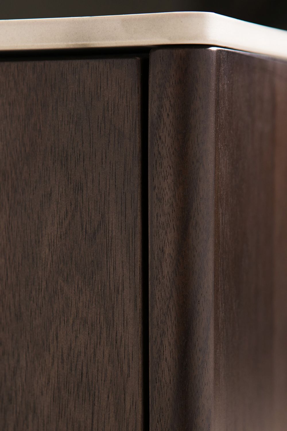 Brown Walnut Large 3 Door Sideboard with Sintered Stone Top