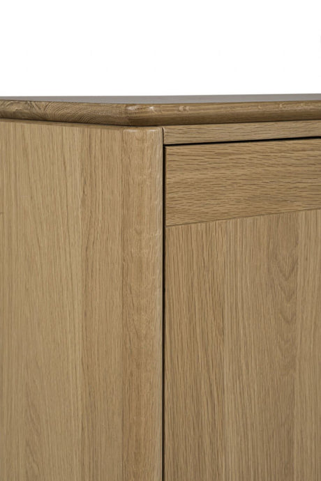 Natural Oak Large 2 Door 3 Drawer Sideboard with Shelf