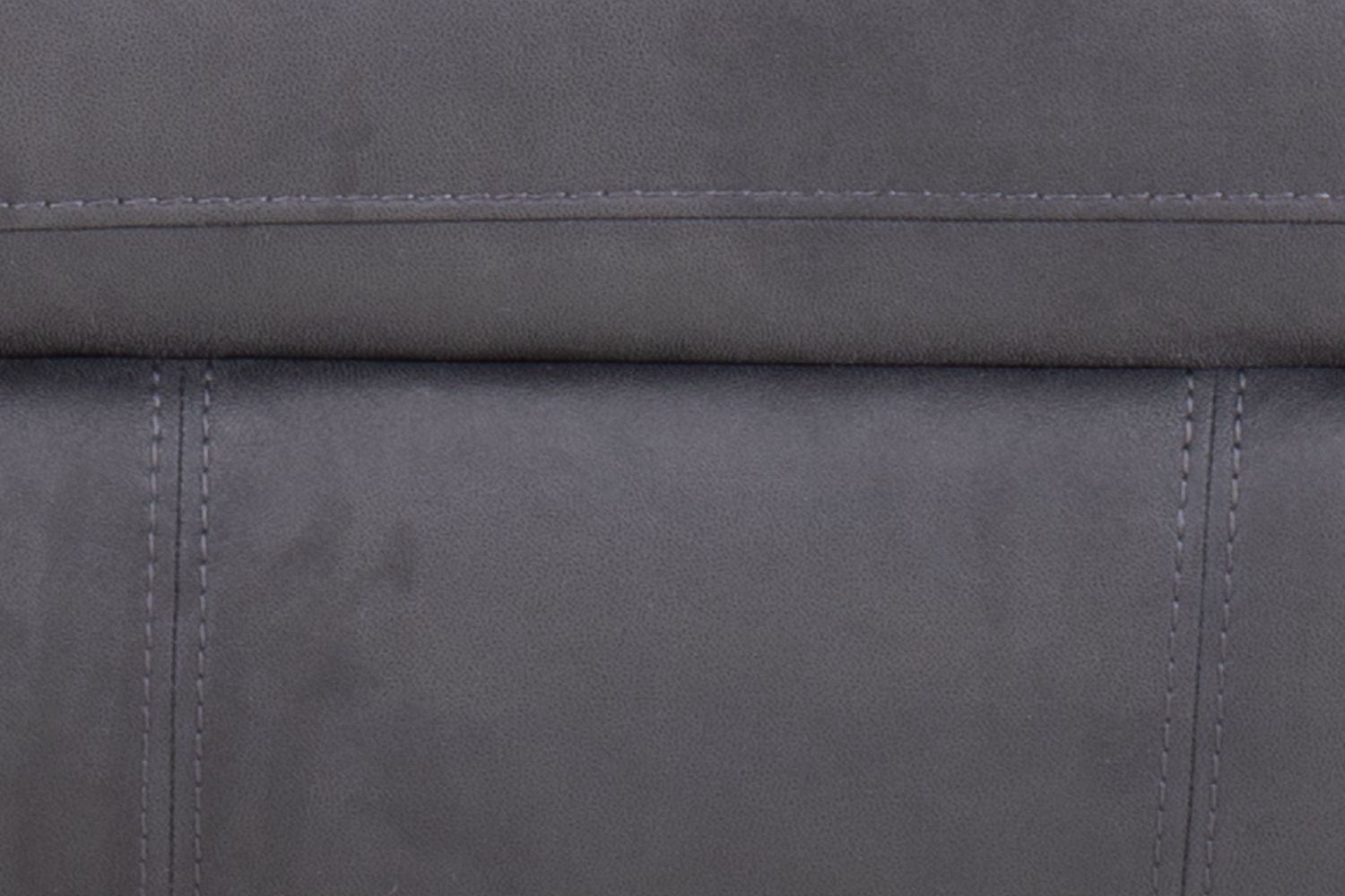 Grey Microfibre 2 Seater Sofa with Hockey Stick Arms