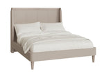 Cream Fabric 6ft Super King Size Bed Frame Curved Headboard
