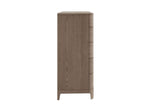 Cream Wooden Tall Chest of 5 Drawers