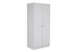 Levi Bedroom 2 Door Wardrobe Light Grey