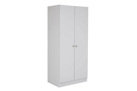 Levi Bedroom 2 Door Wardrobe Light Grey