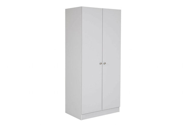 Levi Bedroom 2 Door Wardrobe Light Grey