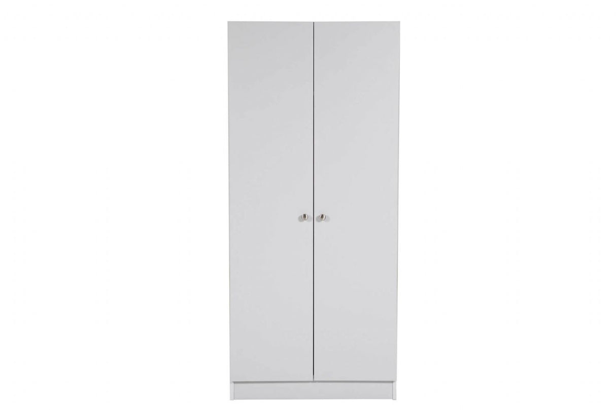 Levi Bedroom 2 Door Wardrobe Light Grey