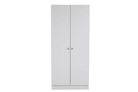 Levi Bedroom 2 Door Wardrobe Light Grey