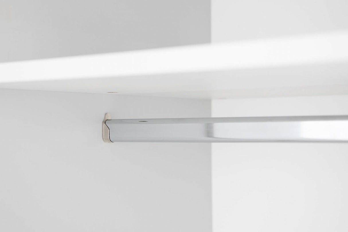 Levi Bedroom 2 Door Wardrobe Light Grey