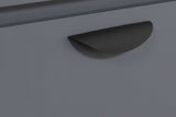 Modern Dark Grey Wooden 1 Drawer Bedside Table