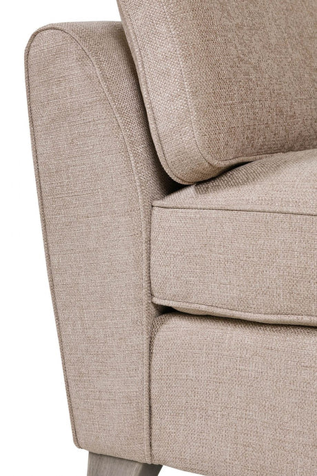 Biscuit Velvet Fabric Standard Back Occasional Armchair