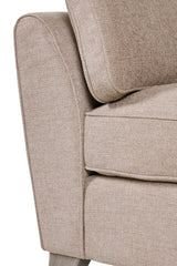 Biscuit Fabric RHF Corner Group Sofa L Shaped