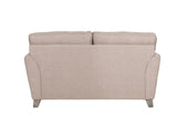 Taupe Fabric Upholstered 2 Seater Sofa and Limed Oak Legs