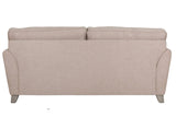 Biscuit Fabric 3 Seater Standard Back Sofa
