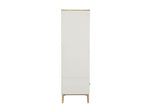 Taupe Cashmere Oak 2 Door 1 Drawer Wardrobe with Hanging Rail