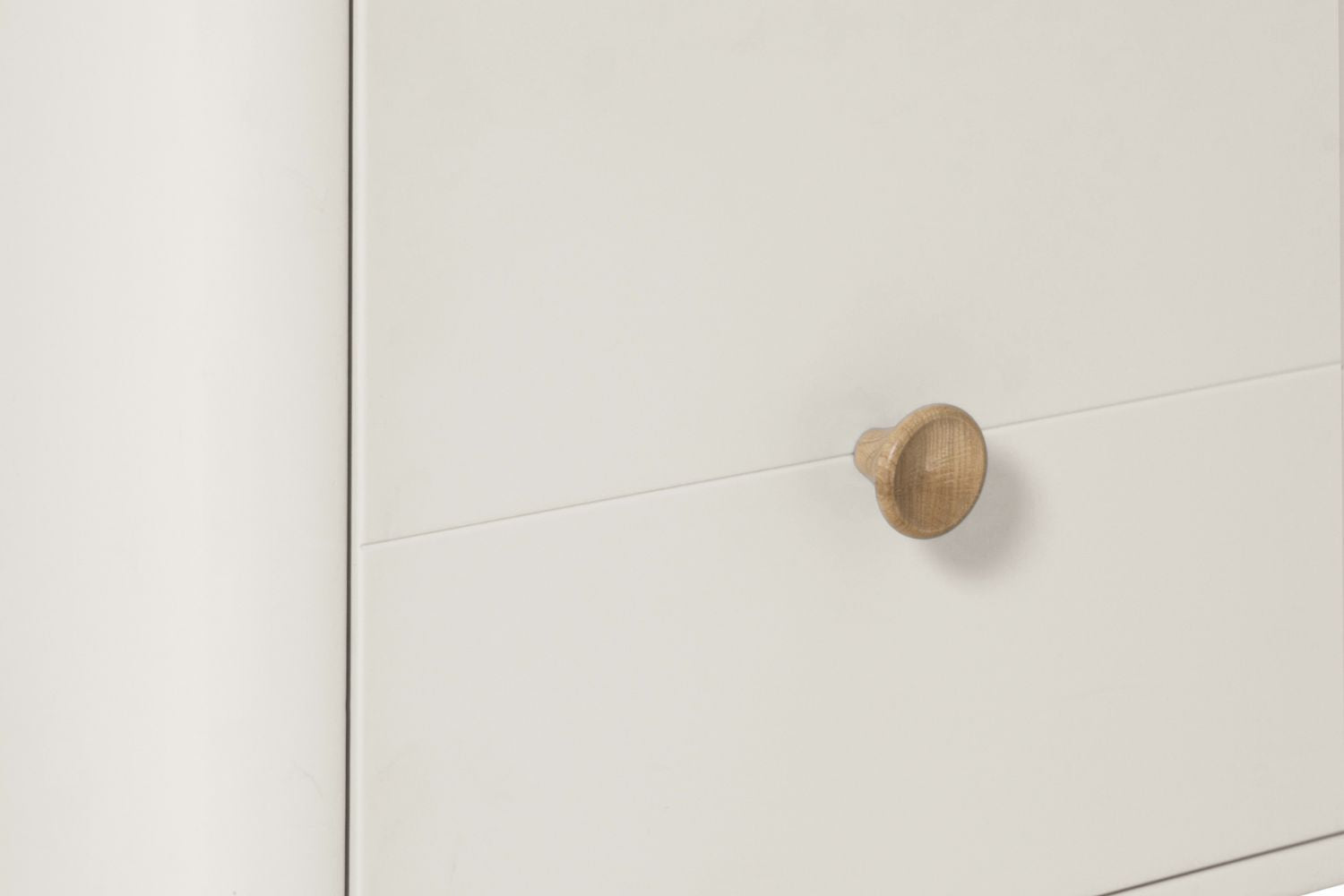 Taupe Oak 2 Drawer Bedside Cabinet with Soft Close Drawers