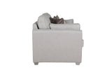 Light Grey Fabric 3 Seater Compact Sofa Bed Limed Oak Legs
