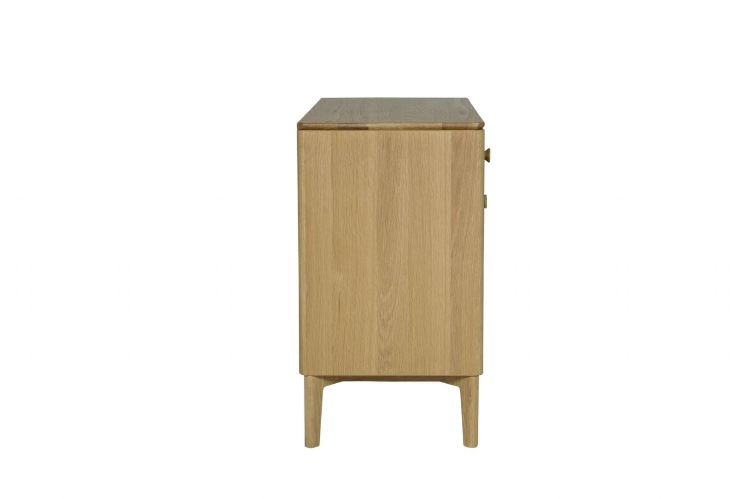 Natural Oak 2 Door 2 Drawer Small Sideboard