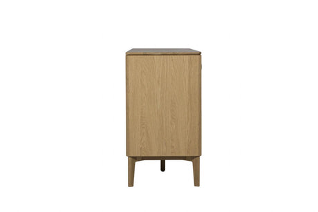 Natural Oak Large 2 Door 3 Drawer Sideboard with Shelf