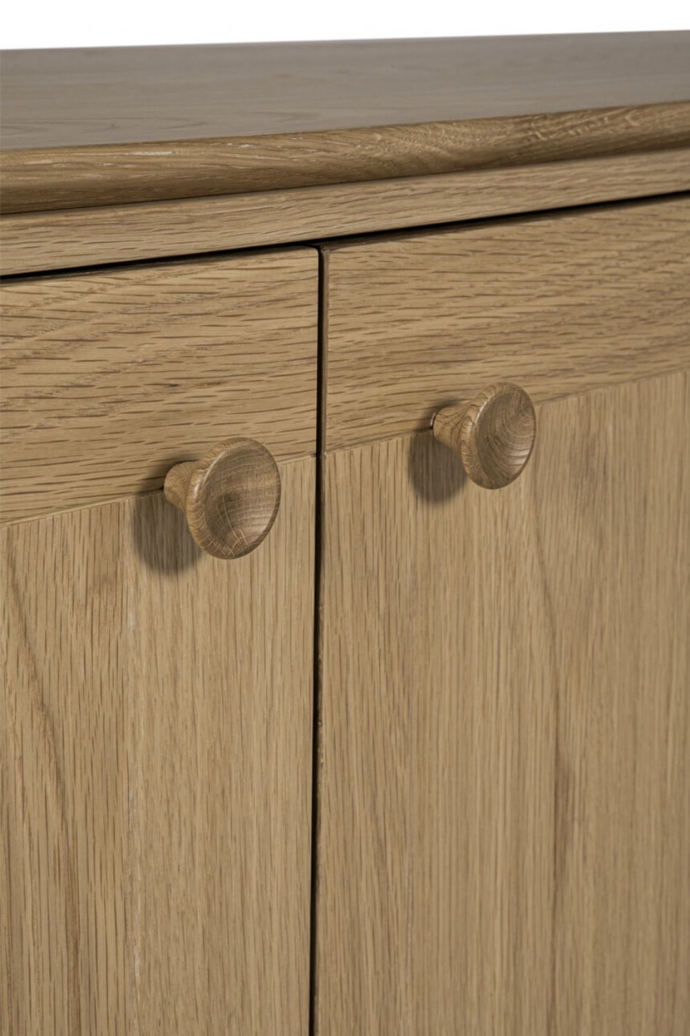 Modern Natural Oak Large 2 Door 3 Drawer Sideboard with Adjustable Shelf