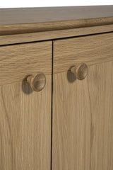 Modern Natural Oak Large 2 Door 3 Drawer Sideboard with Adjustable Shelf