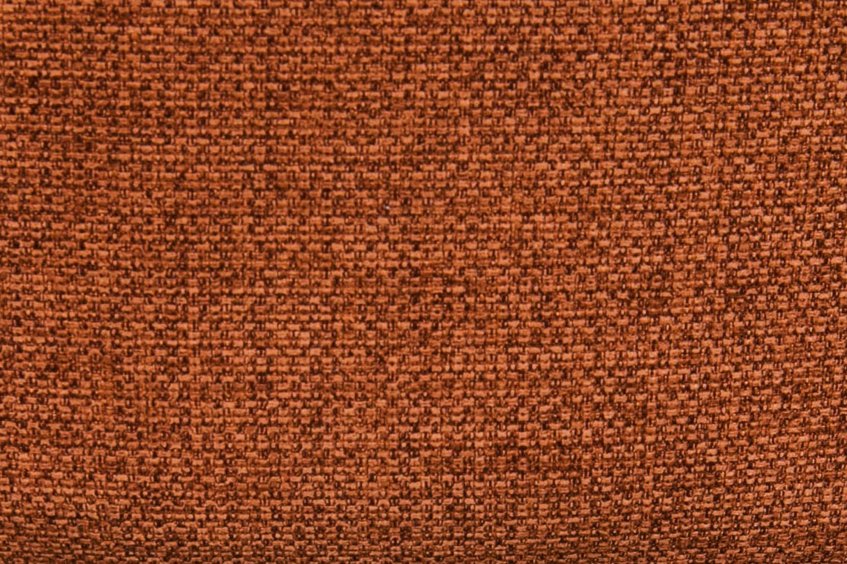Rust Orange Fabric Dining Chair with Dark Wood Legs