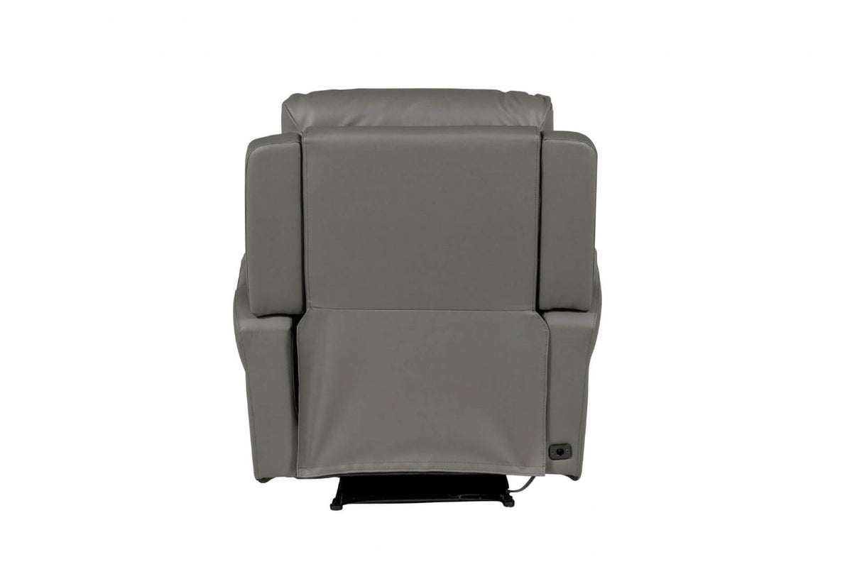 Grey Single Seater Electric Recliner Chair with USB