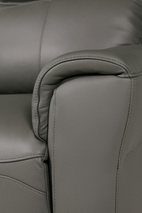 Ash Leather Electric Power Recliner 2 Seater Sofa