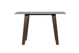 Latte Walnut Sintered Stone Top Console Table Walnut Legs