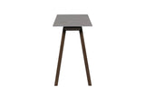 Latte Walnut Sintered Stone Top Console Table Walnut Legs