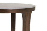 Latte Walnut Wooden Marble Effect Top Round Drinks Table