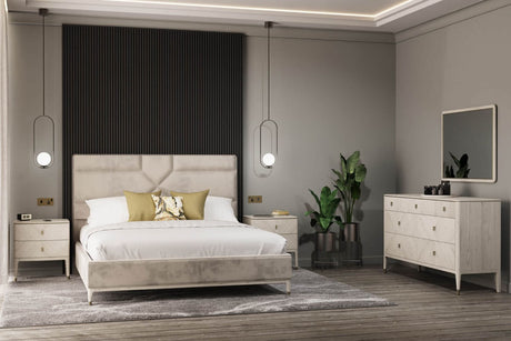 Diletta 2 Door Wardrobe Stone