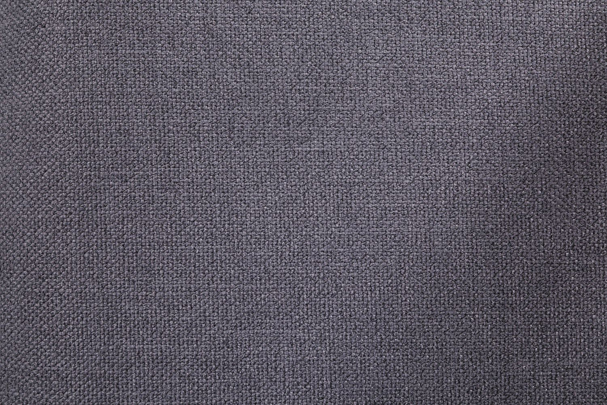 Oak Lacquered Dining Bench 120cm Grey Fabric Padded Seat