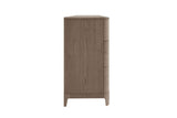 Cream Wooden Wide Chest of 3 Over 4 Drawers