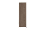 Cream Wooden Double 2 Door 2 Drawer Plain Wardrobe