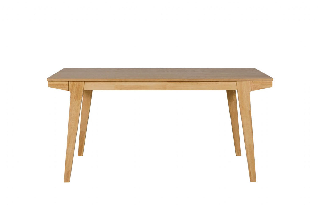 Natural Oak Dining Table with Lacquered Finish 160cm