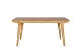 Natural Oak Dining Table with Lacquered Finish 160cm