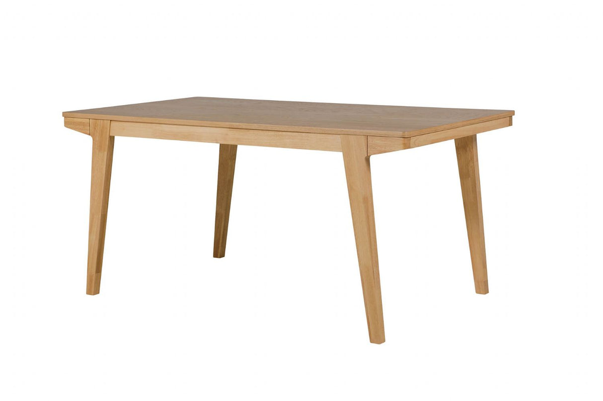 Natural Oak Dining Table with Lacquered Finish 160cm