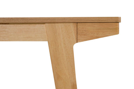 Natural Oak Dining Table with Lacquered Finish 160cm