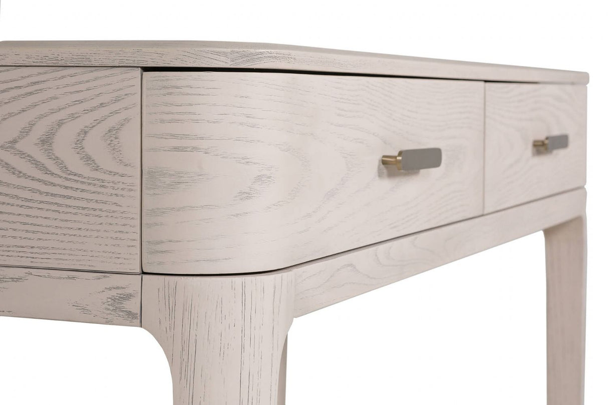 Cream Wooden 2 Drawer Dressing Table Desk